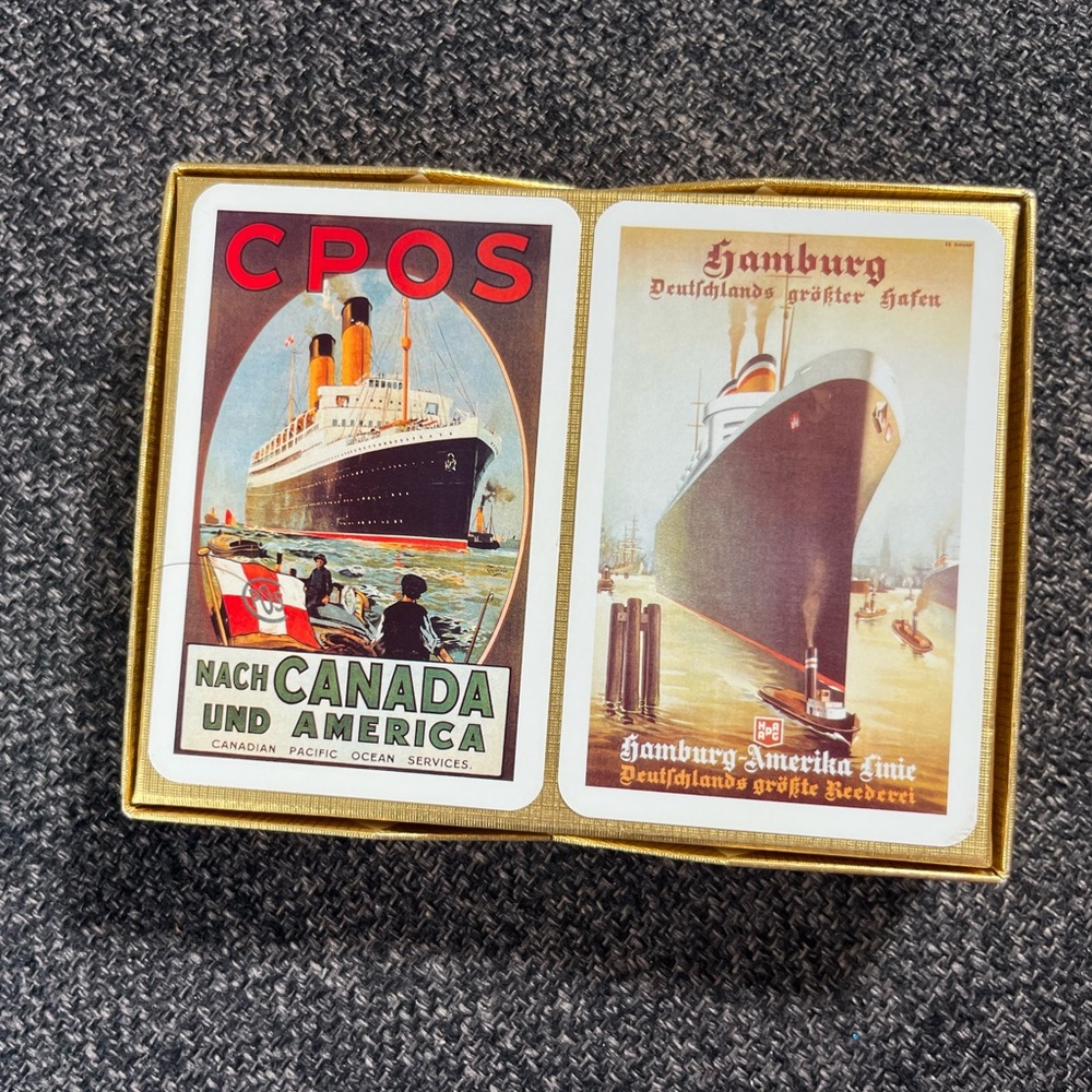 •Rare Piatnik No. 221941 Ocean Liners Playing Cards NWT• - Picture 2 of 6